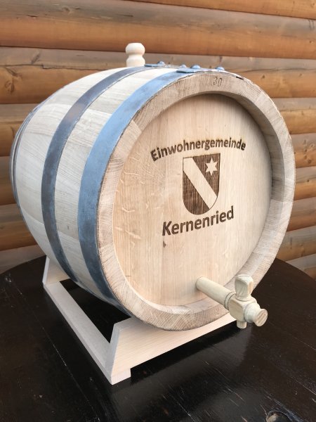 30 Liter Eichenfass innen roh Böttcherware Schnapsfass Weinfass Whiksyfass Weinbrandfass Essigfass Holzfass Eichenholzfass