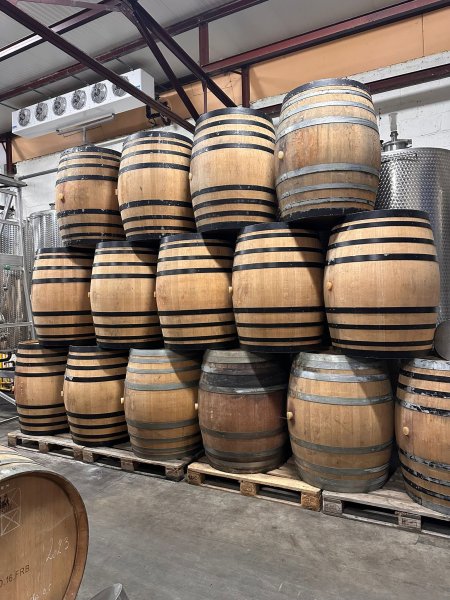 400 Liter rundes gebrauchtes Eichenfass Weinfass Holzfass