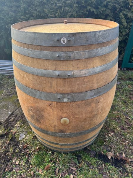 400 Liter rundes gebrauchtes Eichenfass Weinfass Holzfass