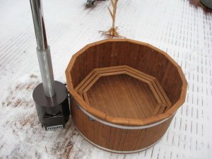 TW2600TUBE Original Woody L Tube TW, Badefass Thermowood Ø 2,0 m, TUBE-Außenofen