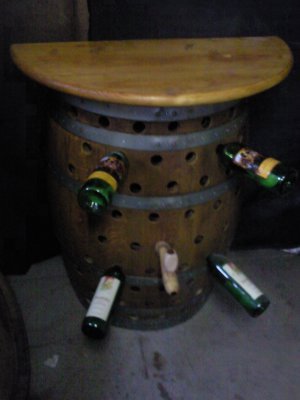 Weinregal - Weinfassbogen für 78-80 Flaschen, Eichenfass