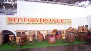 Glas Fasstisch-Rustika Tischplatte D.80cm, Gesamthöhe 110-/115cm