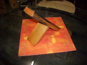 3-er Weinstock, originales Weinregal aus Weinfassdaube für 3 Fl.