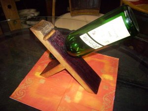 1-er Weinstock, originales Weinregal aus Weinfassdaube für 1 Fl.