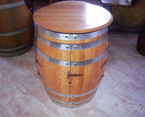 Fassbar E100/150 aus neuem 100 Liter oder 150 Liter Eichenholzfass Winfass Holzfass Barfass Fassbar Eichenfass Whyskifass