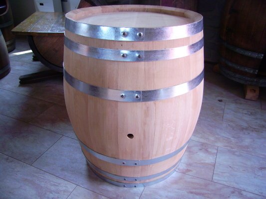 100 Liter Eichenfass innen roh Böttcherware Weinfass Holzfass Schnapsfass Whiskyfass Wasserfass