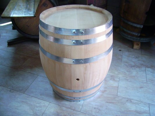 100 Liter Eichenfass innen roh Böttcherware Weinfass Holzfass Schnapsfass Whiskyfass Wasserfass