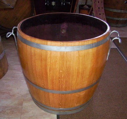 GBKED72H74 Pflanzkübel aus Eichenfass mit ca. D.76cm, winterfest