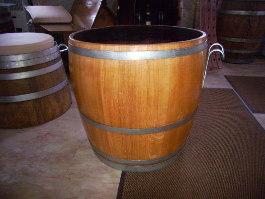 GBKED72H74 Pflanzkübel aus Eichenfass mit ca. D.76cm, winterfest