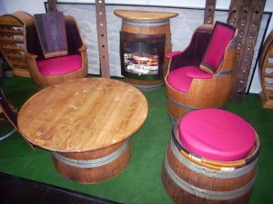 Fassprinzentisch mit Höhe 45cm und Durchmesser oben 57cm