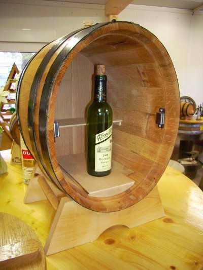 Ovalfassbar, Fassminibar, Eichenfassbar