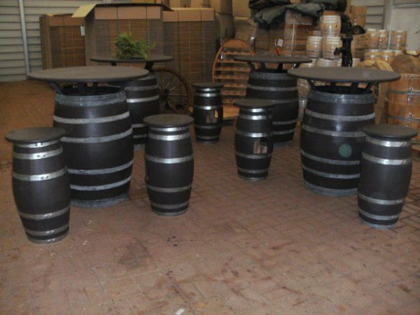 Fass - Barhocker HAVANNA Stehtischhocker Fasshocker