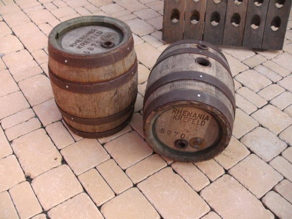 ca. 15 Liter rundes Bierfass gebrauchtes Eichenfass