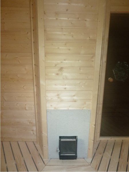 SKF092V1 9,2 m2 Saunakota mit Vorraum, Fichte für ca. 6 Personen