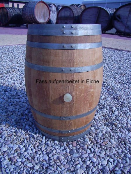 225 Liter gebrauchtes Barriquefass Eichenfass Weinfass Holzfass Wasserfass Dekofass