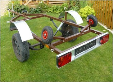 NORDIKA-Bootsanhänger Fischer Holzboot Anglerboot Ruderboot Boot