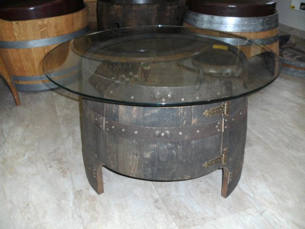 Fassbartisch-REGENT-WB mit Glas-Tischplatte Höhe 37cm.+Staufach