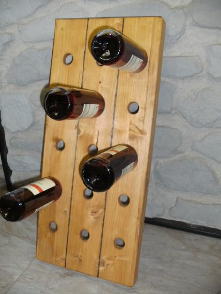 15er Weinbrett Rüttelpult Weinregal Wandregal Pult Flaschenregal