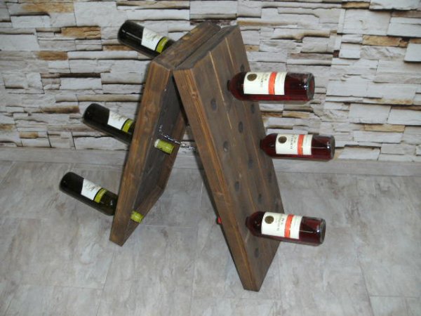 30er Weinbrett Dreieck, Rüttelbrett Rüttelpult Weinregal FL-Rega