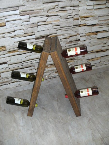 30er Weinbrett Dreieck, Rüttelbrett Rüttelpult Weinregal FL-Rega