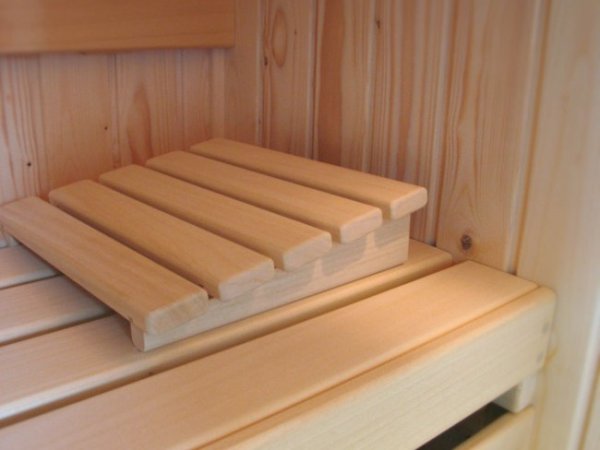 Sauna Holzkopfkissen für alle Saunas