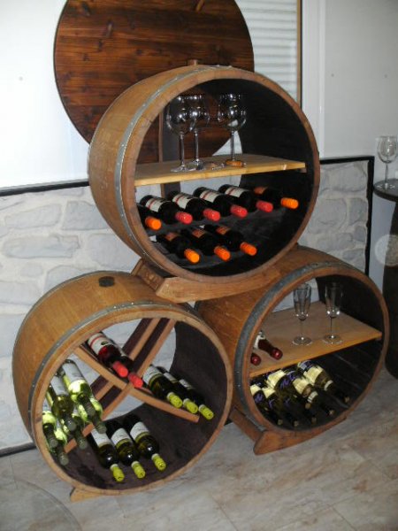 Bacchus-Pyramide-XD+MWR+M Weinregal für bis zu 125 Flaschen Eich