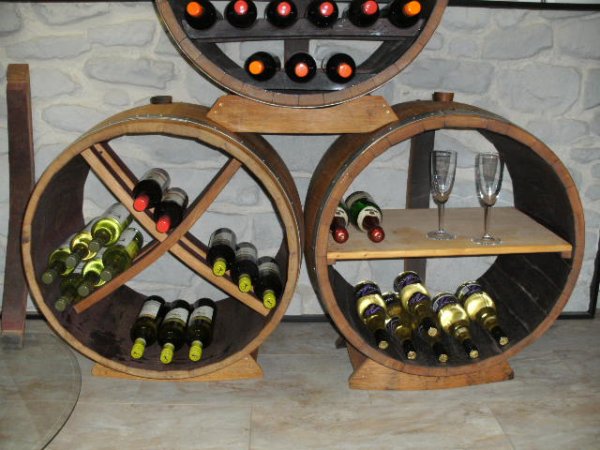 Bacchus-Pyramide-XD+MWR+M Weinregal für bis zu 125 Flaschen Eich