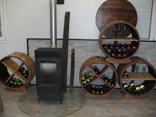 Bacchus-Pyramide-XD+MWR+M Weinregal für bis zu 125 Flaschen Eich