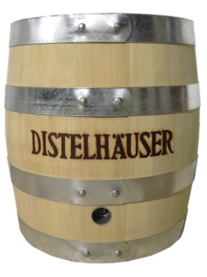 10L HOLZKEG® Bierfass Innen mit Edelstahlblase außen Holz.