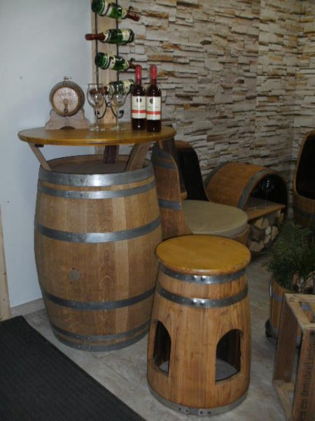 Fass - Barhocker HAVANNA100 aus neuem Holzfass