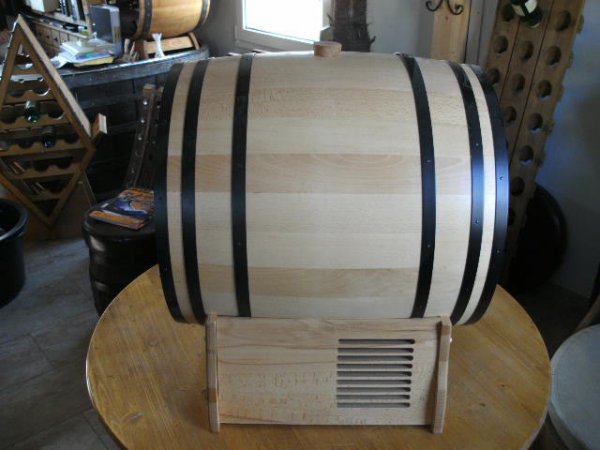 10L Bag in Box Fass mit Kühlung Bibfass Holzfass Weinkühlschrank