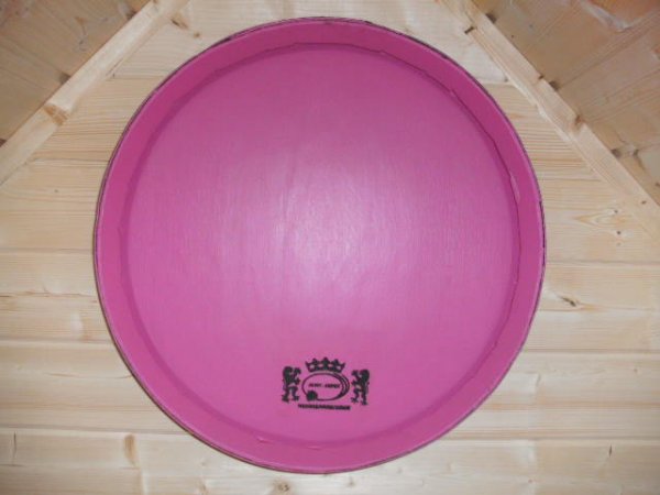 Fassfront Pink 225L D.60cm und 8cm Tiefe aus gebrauchtem Eichenf