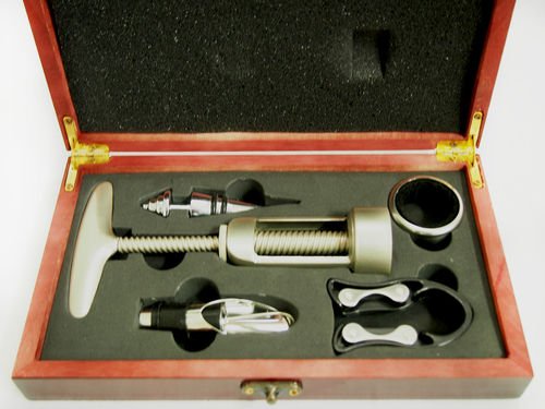 4-er Weinstock, originales Weinregal aus Weinfassdaube für 4 Fl.