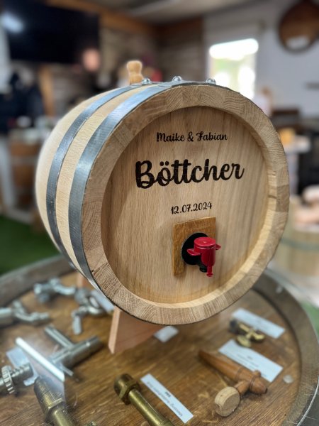 3- und 5-Liter Bag in Box - Fass rund Eichenfass Weinfass Holzfass