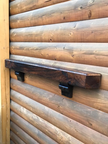 Kamin - Board massiv mit Länge 1m Fensterbank Zierboard Holzbalke