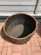 BKW65+BG ein 95 Liter Blumenkübel aus Whiskyfass D.oben 65 D.unten 55cm, H.45cm