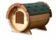 Barrel - Hundehütte Fass fertig montiert Hundehaus Hundeschlafplatz Tierhaus Hundekota