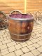 170 Liter Blumenkübel Miniteich Pflanzkübel Fassregentonne aus gebr. Eichenfass mit Tragegriffen und vom Außen eingeölt