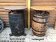 Whiskyfasstisch - Bourbon-190 mit Tischplatte D.80cm, Höhe 110cm Eichenfass Fasstisch Stehtisch Bistrotisch Tisch