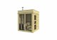 Gartensauna Sauna Cube 2 x 2 m (Breite x Tiefe) aus Fichtenholz Garten cube Kube Gartenhaus Holzhaus Holz Pavillon Pavillon Garten Pavillon