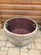 100L Weinfass Eichenfasshälfte mit Seilgriffen mit D.70cm,H.40cm Blumenkübel Pflanzkübel