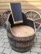 Bourbon - Whiskyfasssessel mit Handlehnen fertig aufgearbeitet Fass - Stuhl Eichenfass Whiskyfass Fasssitiz