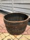BKW60 ein 75 Liter Blumenkübel aus Whiskyfass D.oben 60 D.unten 55cm, H.38cm