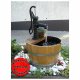 115 Liter Fassbrunnen mit Großer Schwengelpumpe, mit Elektropumpe Fass - Regentonne