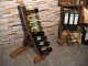 8-er Weinstock, originales Weinregal aus Weinfassdaube für 8 Fl