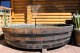 seltene 1200 Liter Eichenfasshälfte Durchmesser 230cm und Außen-Höhe 50cm, Innenhöhe 35cm.
