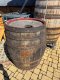 350 Liter gebrauchte Barrique-Eichenfasshälfte mit D.105cm,H.60cm als großer Pflanzkübel / Saunatauchbecken / Miniteich