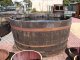 2500 Liter Eichenfasshälfte Durchmesser 215cm und Höhe 106cm.