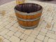 115L Miniteich Eichenfasshälfte mit D.70cm,H.45/47cm Blumenkübel mit Extraring