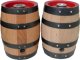 15L Bierfass Innen mit Edelstahlblase außen Holz.
